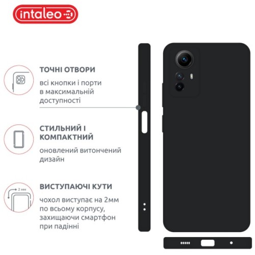 Чохол до мобільного телефона Intaleo SoftShell Xiaomi Redmi Note 12S Black (1283126586286)