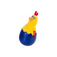 Іграшка для собак GiGwi Basic Курча-неваляшка з пискавкою 14 см (75476)