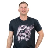 Футболка Sol's Regent 150 Guitar player насичений чорний XL (11380309/56XL)