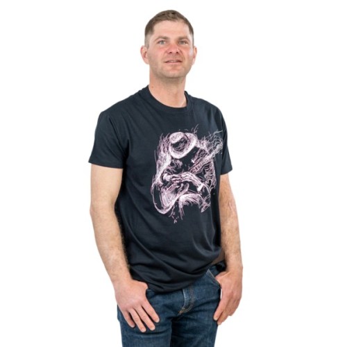 Футболка Sol's Regent 150 Guitar player насичений чорний XL (11380309/56XL)