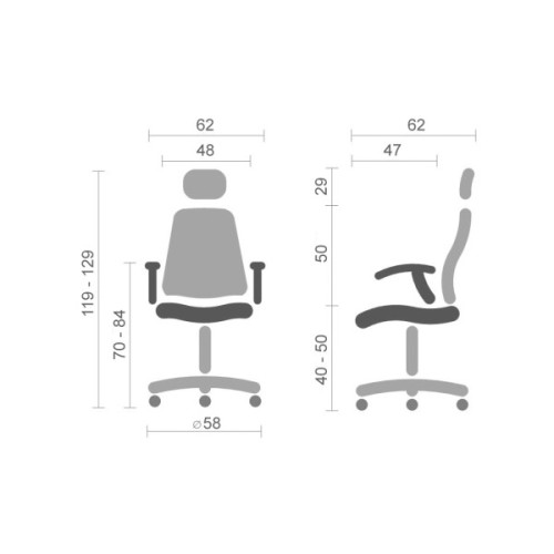 Офісне крісло Barsky Mesh Office BM-10 (BM-10)