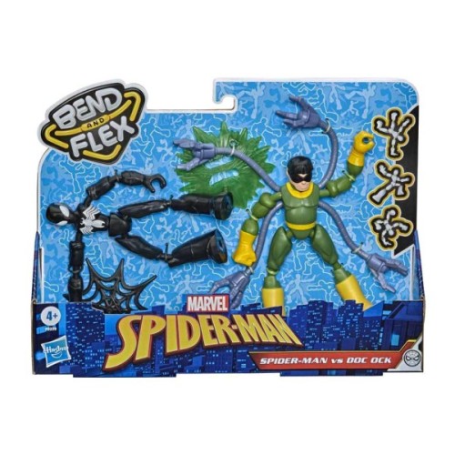 Фігурка для геймерів Hasbro набір Spider-Man Bend and flex Людина-павук проти Дока (F0239)