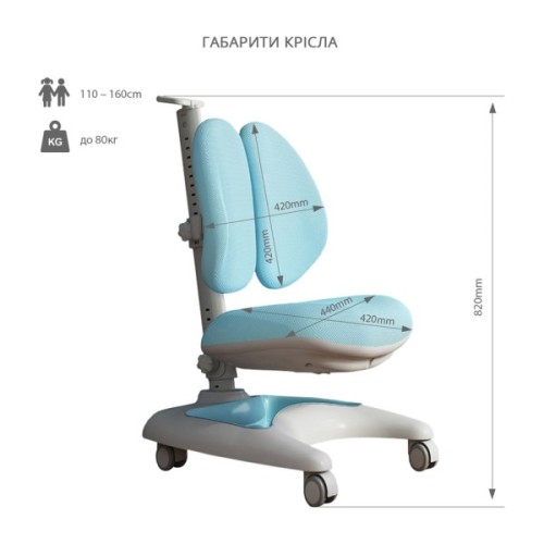 Дитяче крісло FunDesk Premio blue (222102)