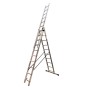 Драбина GTM 3-секції, розкладна, 3*10сх. 2,72-6,5м (KME310)