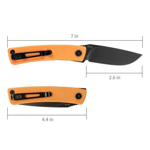 Ніж SRM Air, Orange G10, Black Stonewash (105M-GJ)