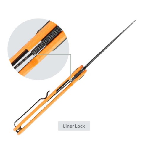 Ніж SRM Air, Orange G10, Black Stonewash (105M-GJ)