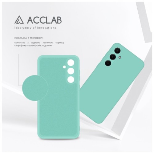 Чохол до мобільного телефона ACCLAB Silicone Case Samsung Galaxy A55 Light Blue (1283126602009)