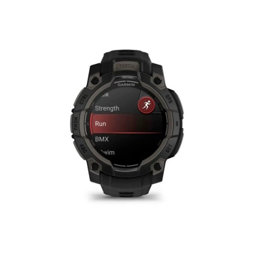 Смарт-годинник Garmin Instinct 3, 45mm, AMOLED, Black Bezel with Black Band, GPS (010-02936-00)