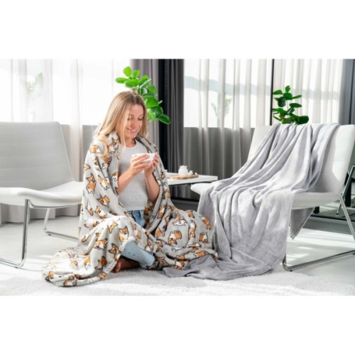 Плед Ardesto Flannel коргі, 160х200 см (ART0109PB)