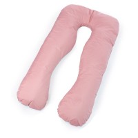 Подушка MirSon для вагітних і відпочинку Eco Line №8016 U-подібна Dusty Rose (2200006178415)