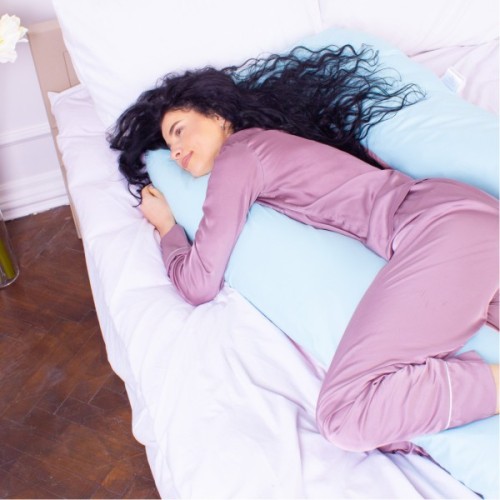 Подушка MirSon для вагітних і відпочинку Eco Line №8016 U-подібна Dusty Rose (2200006178415)