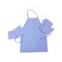 Фартух MirSon Набір №206 - Blue дві прихватки + дві рукавички-прихватки + фартух (2200006754008)