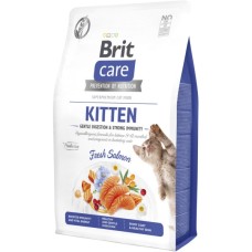 Сухий корм для кішок Brit Care Cat GF Kitten Gentle Digestion Strong Immunity з лососем 2 кг (8595602565047)