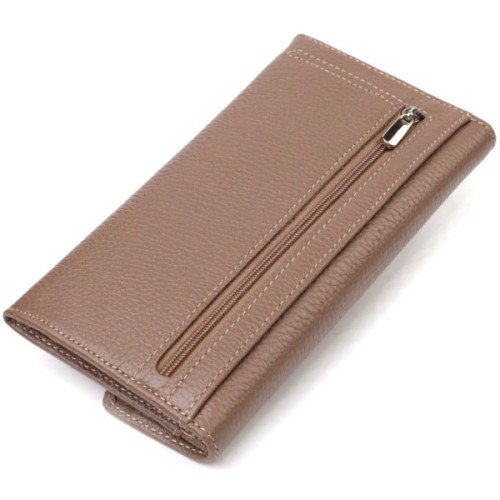 Портмоне Canpellini З натуральної шкіри флотар Бежеве (21695)