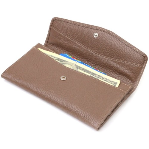 Портмоне Canpellini З натуральної шкіри флотар Бежеве (21695)