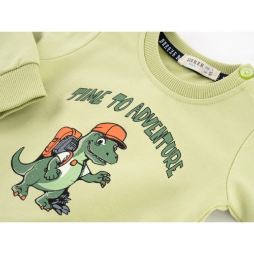 Спортивний костюм дитячий Breeze с динозавриком (22090-92B-green)