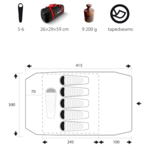 Намет Trimm Macao lagoon/grey (001.009.0560)