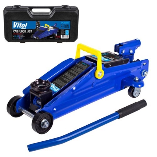 Домкрат Vitol DP-20065K, підкатний, гідравлічний, 2т, min 125мм, max 300мм, валіза (DP-20065K)