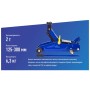 Домкрат Vitol DP-20065K, підкатний, гідравлічний, 2т, min 125мм, max 300мм, валіза (DP-20065K)