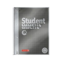 Книга записна Brunnen Коледж-блок А4 Premium антрацит, клітинка 80 аркушів (10-671 45)