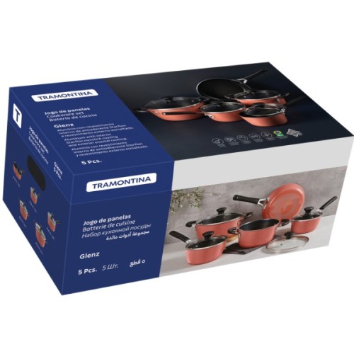 Набір посуду Tramontina Glenz 9 предметів Мідний (28699/410)