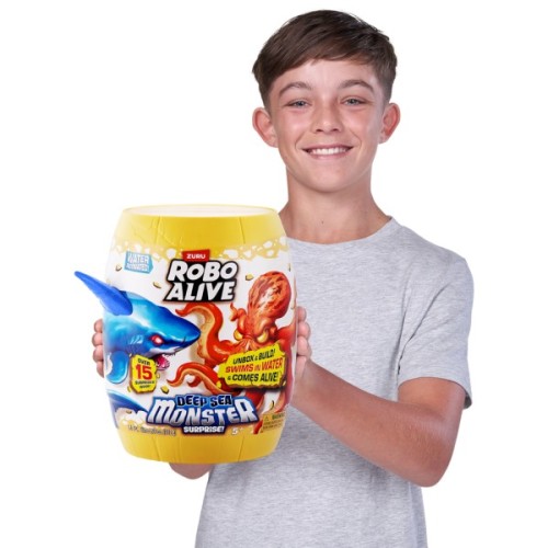 Інтерактивна іграшка Pets & Robo Alive сюрприз Глибоководний сюрприз. Велика біла акула (71155A)