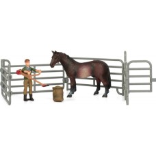 Фігурка Kids Team набір Ферма фермер, темно-гнеда кінь (Q9899-X3_2) Фігурка Kids Team набір Ферма фермер, темно-гнеда кінь (Q9899-X3_2)