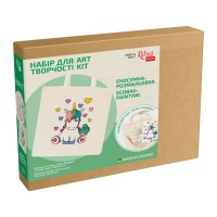 Набір для творчості Rosa Talent екосумка-розмальовка, Юнікорн, 38х42 см (4823098537830)