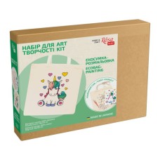 Набір для творчості Rosa Talent екосумка-розмальовка, Юнікорн, 38х42 см (4823098537830)