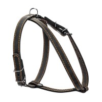 Шлея для собак Collar одинарна для малих порід Ш 14 мм А:40-48 см В:43-51 см чорна (06341)