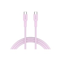 Дата кабель USB-C to USB-C 1.0m OnWire 60CL C-C 60W COLOR Braided 1m Pink Canyon (CND-CCAP60AB10PK)