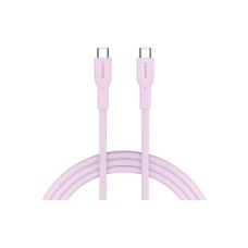 Дата кабель USB-C to USB-C 1.0m OnWire 60CL C-C 60W COLOR Braided 1m Pink Canyon (CND-CCAP60AB10PK)