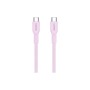 Дата кабель USB-C to USB-C 1.0m OnWire 60CL C-C 60W COLOR Braided 1m Pink Canyon (CND-CCAP60AB10PK)