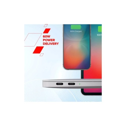 Дата кабель USB-C to USB-C 1.0m OnWire 60CL C-C 60W COLOR Braided 1m Pink Canyon (CND-CCAP60AB10PK)