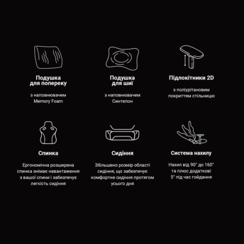 Крісло ігрове Anda Seat Phantom 3 Size L Black/Black (AD18Y-06-B-PV/C-B01)