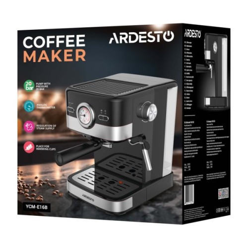 Ріжкова кавоварка еспресо Ardesto YCM-E16B