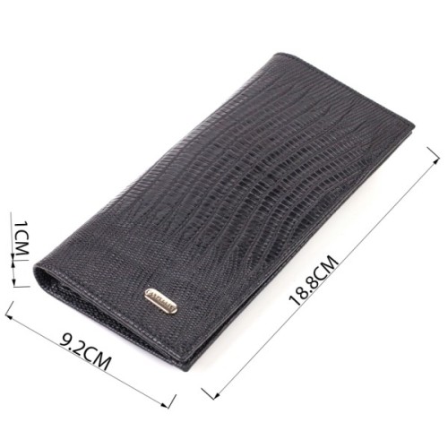 Гаманець Canpellini З натуральної шкіри Чорний (21906)