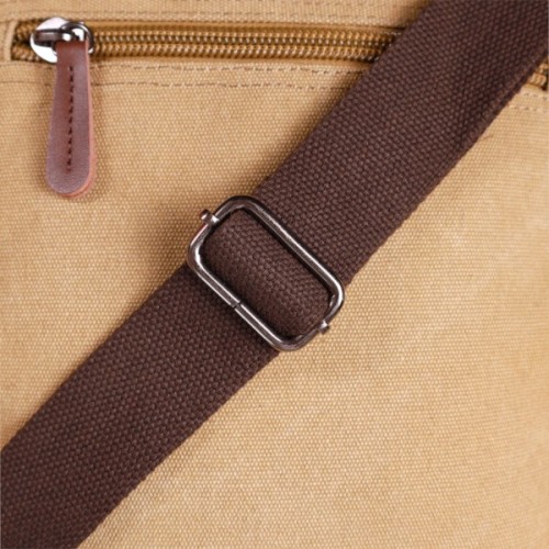 Сумка Vintage На плече з текстилю Пісочна (22229)