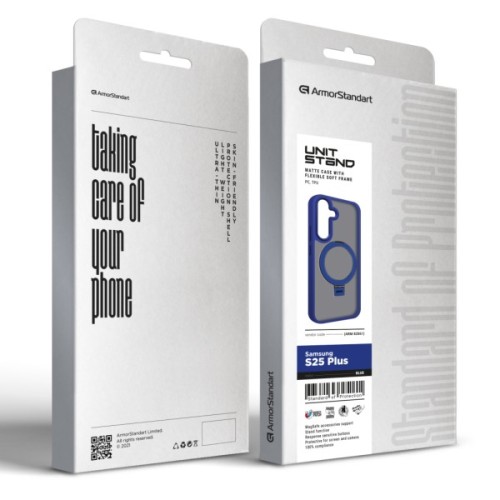 Чохол до мобільного телефона Armorstandart Unit Stand Samsung S25 Plus Blue (ARM82861)