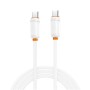 Дата кабель USB-C to USB-C 1.0m 27W white XO (XO-CB-300CC-WH)