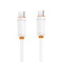 Дата кабель USB-C to USB-C 1.0m 27W white XO (XO-CB-300CC-WH)