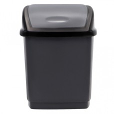 Контейнер для сміття Горизонт Домік Металік 9 л (гор-02036/металік)