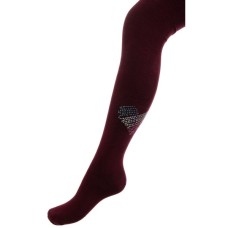 Колготки дитячі BNM з серцем зі страз (M0C0302-2032-5G-red)