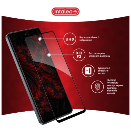 Скло захисне Intaleo Full Glue Tecno Spark 20 Pro Black (1283126592379)