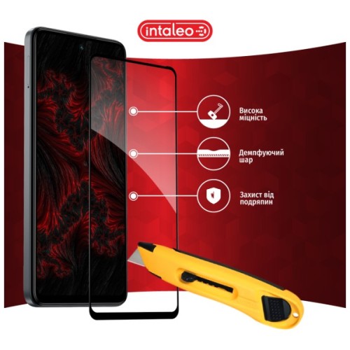 Скло захисне Intaleo Full Glue Tecno Spark 20 Pro Black (1283126592379)