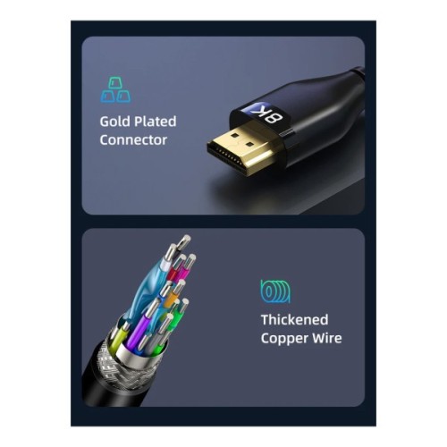 Кабель мультимедійний HDMI M to HDMI M 3.0m V2.1 Cabletime (CA914562)