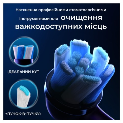 Насадка для зубної щітки Oral-B iO Ultimate Clean Black 4ct (8700216199483)