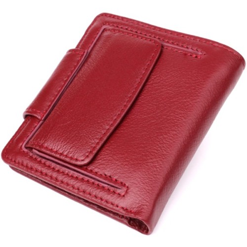 Гаманець ST Leather З натуральної шкіри Бордовий (23071)