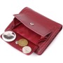 Гаманець ST Leather З натуральної шкіри Бордовий (23071)