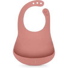 Нагрудничок Suavinex Colour Essence силіконовий, рожевий (402975)